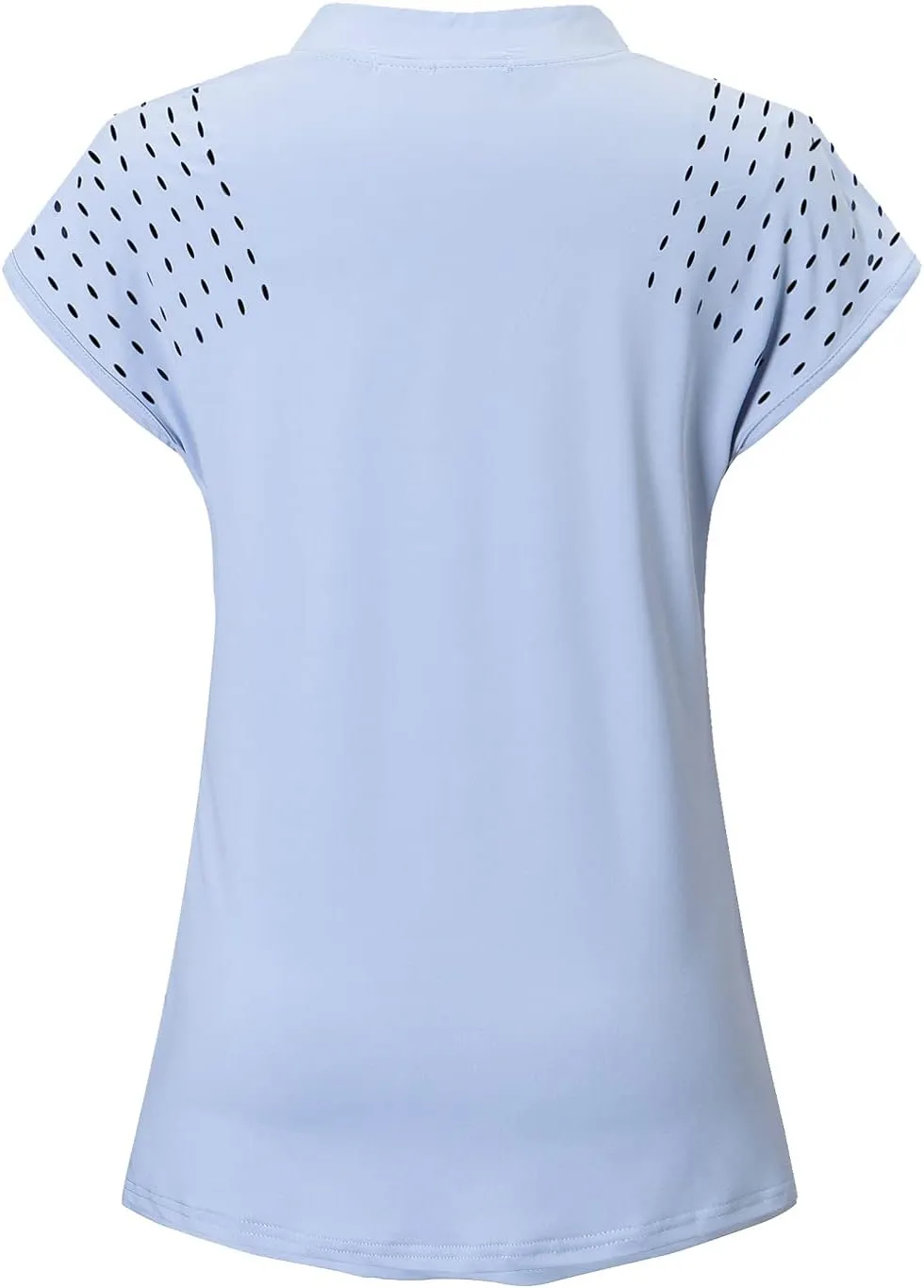 Womens V Neck Golf Polo Shirts Short Sleeve Sport Shirt Workout Tops