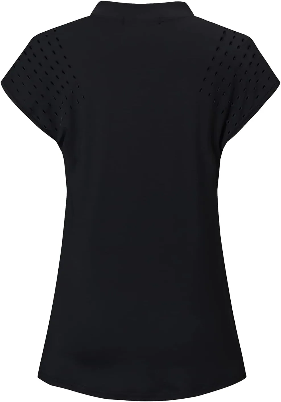 Womens V Neck Golf Polo Shirts Short Sleeve Sport Shirt Workout Tops